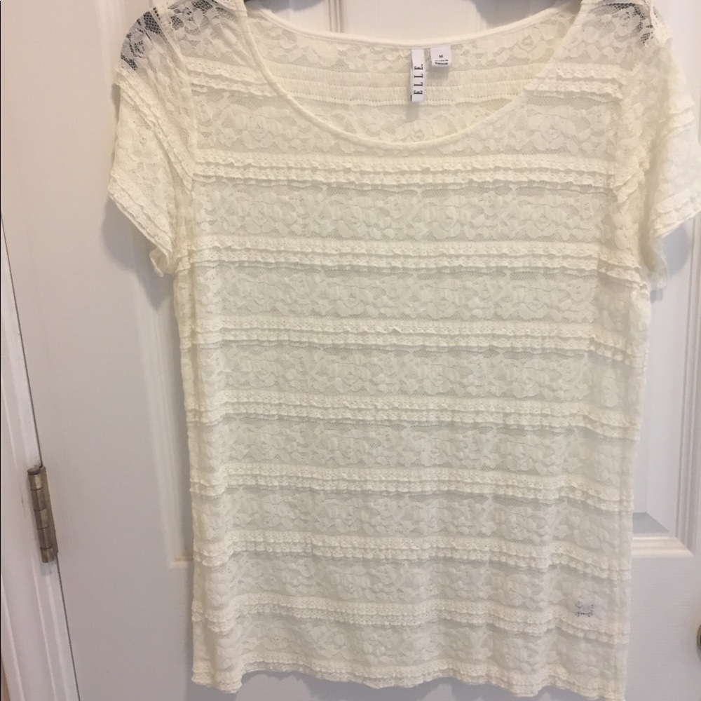 Elle Cream Lace Top